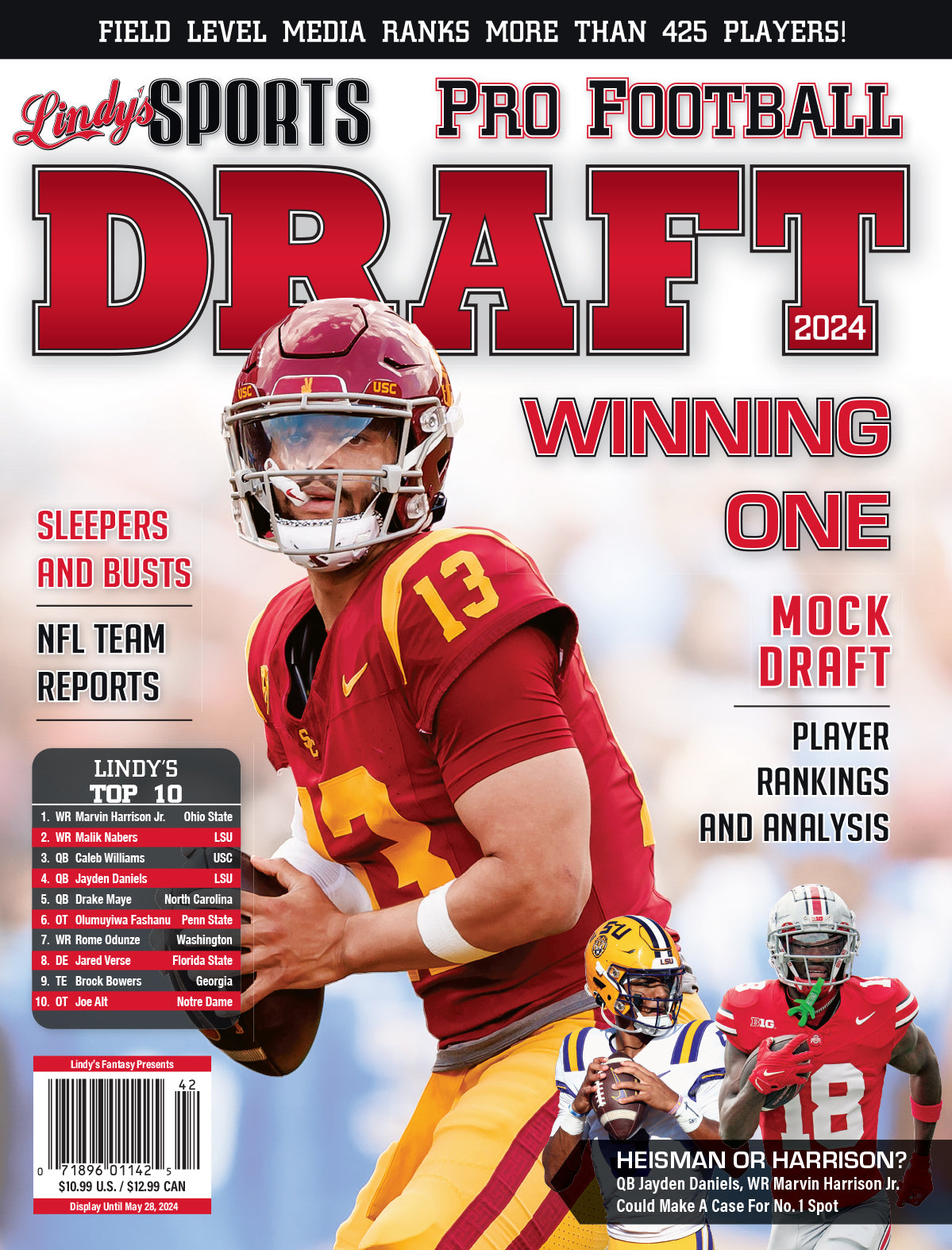 Lindy's 2024 Pro Football Draft Magazine Lindys Sports