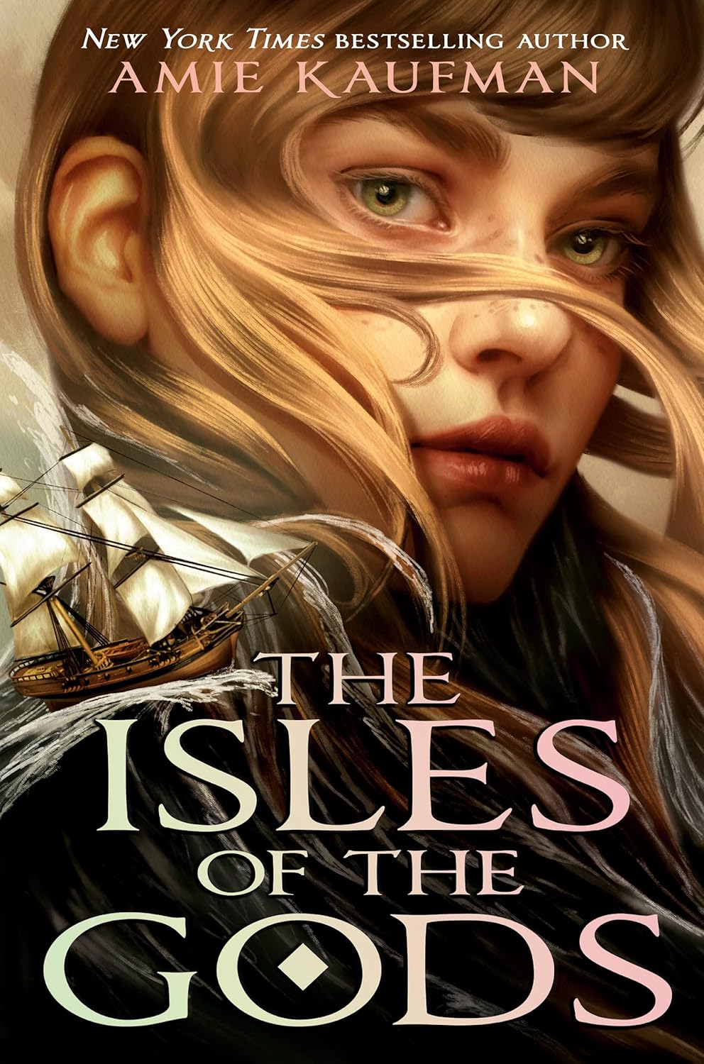 Book cover image of "The Isles of the Gods" by Ember, featuring an artistic depiction of mystical islands and ancient gods.