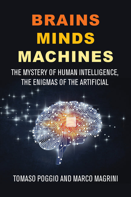 Paperback of "Brains Minds Machines: The Mystery of Human Intelligence and Artificial Enigmas" by MIT Press, featuring the book cover.