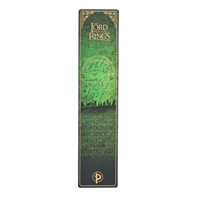 Paperblanks Power of Fellowship bookmark featuring Lord of the Rings design, ideal for marking pages in paperback books.