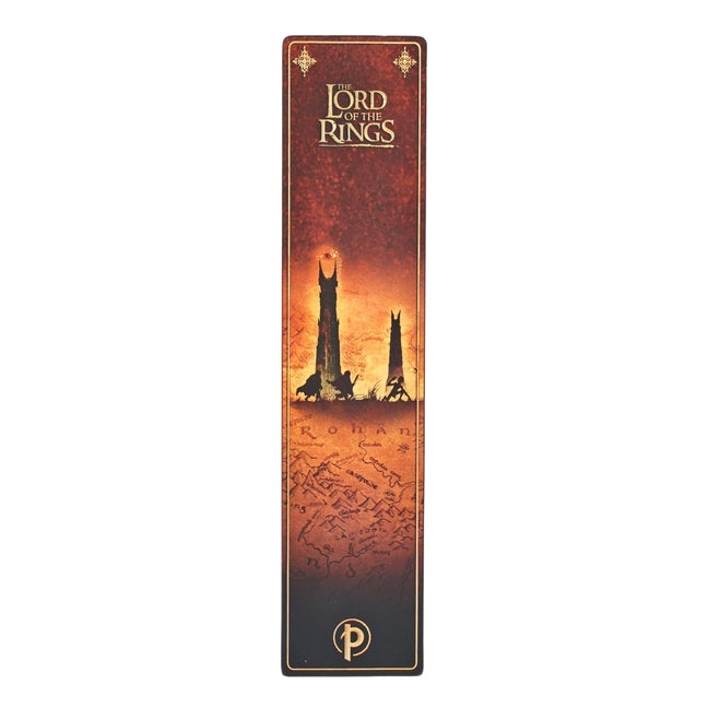Paperblanks The Quest Continues Lord of the Rings Collection bookmark with intricate design and metallic accents.
