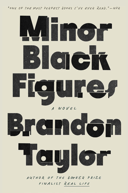 Paperback of Minor Black Figures by Riverhead Books, featuring the book cover with dark and artistic design elements.
