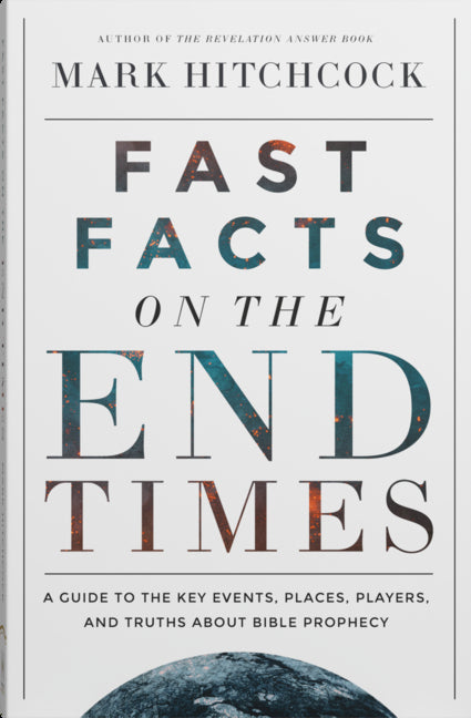 Paperback book titled "Fast Facts on the End Times" by Harvest Prophecy, featuring a cover with biblical prophecy themes.
