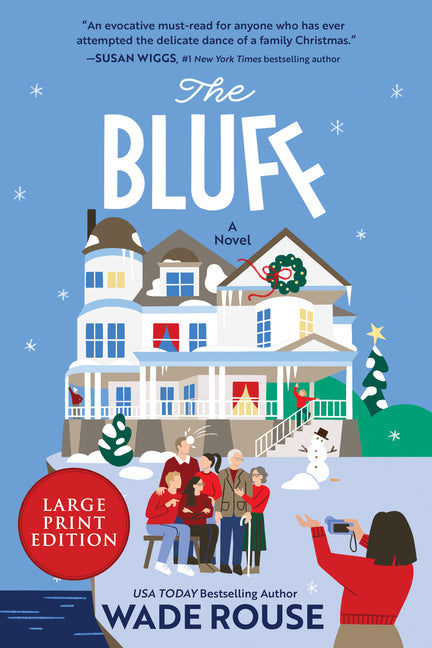 Paperback of "The Bluff" novel by Mira Books, showing the book cover with title and design elements.