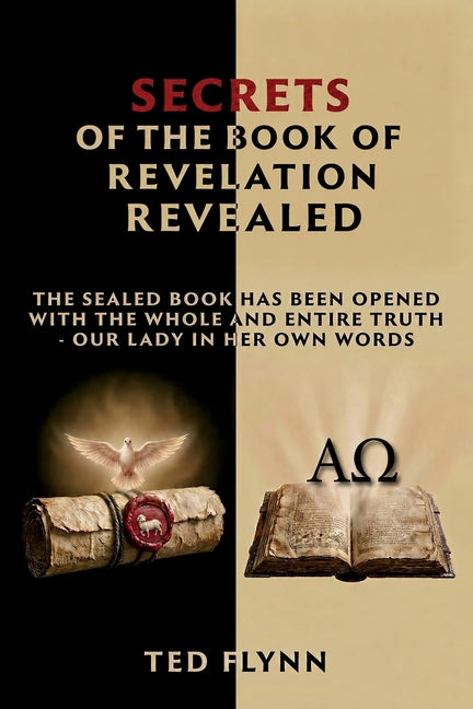 Paperback book titled "Secrets of the Book of Revelation Revealed" by Maxkol Communications, Inc., cover with religious imagery.