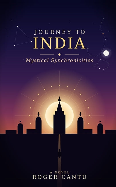 Paperback book titled "Journey to India: Mystical Synchronicities" by Mystic-Buddha Publishing House, featuring a colorful cover design.