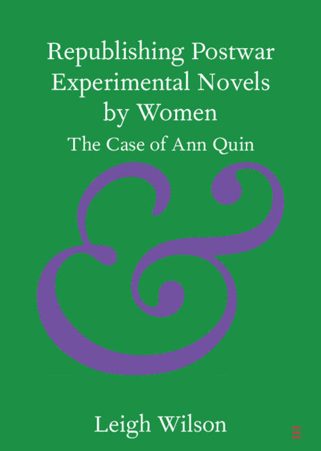 Paperback of "Republishing Postwar Experimental Novels by Women" published by Cambridge University Press, featuring the book cover.