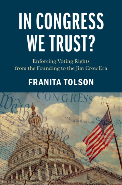 Paperback book titled "In Congress We Trust?" by Cambridge University Press, featuring a cover with a political theme.