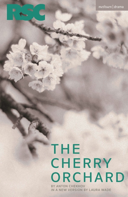 Paperback of The Cherry Orchard by Methuen Drama, featuring a cover with artwork related to the classic play.