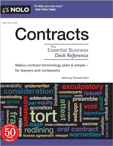 Book cover for "Contracts: The Essential Business Desk Reference, 3rd edition" by SureShot Books Publishing LLC.