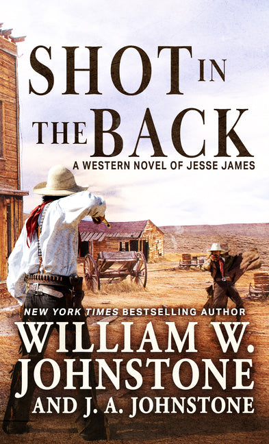 Large print paperback of "Shot in the Back" by Thorndike Press, showing the book cover with title and author text.