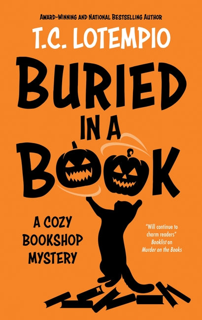 Paperback of "Buried in a Book" by Severn House, showing the book cover with title and author details.