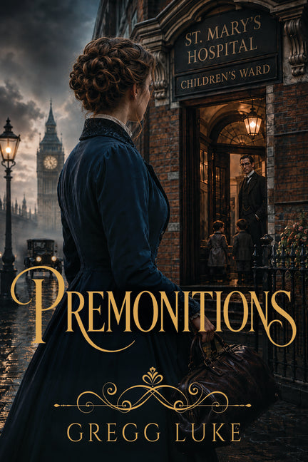 Paperback of Premonitions by Sweetwater Books featuring a cover with abstract artwork and the book's title.