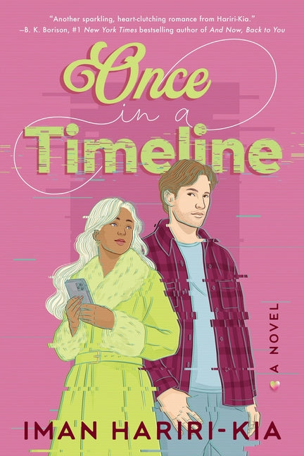 Paperback copy of "Once in a Timeline" by Cosmo Reads, featuring the book cover with title and author text.