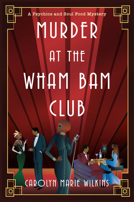 Paperback novel "Murder at the Wham Bam Club" by Kensington Publishing, featuring a dark, mysterious cover design.