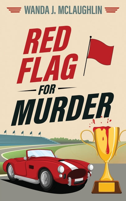 Paperback of Red Flag For Murder by Wild Rose Press, featuring the book cover with red flag and mystery theme.