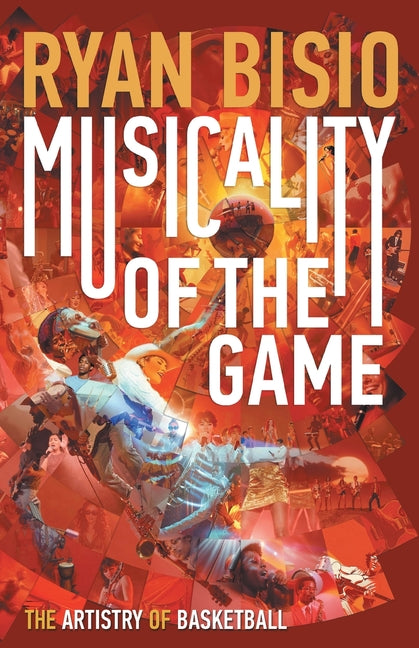 Paperback book titled "Musicality of the Game: The Artistry of Basketball" by Scribe Media, featuring a basketball-themed cover design.