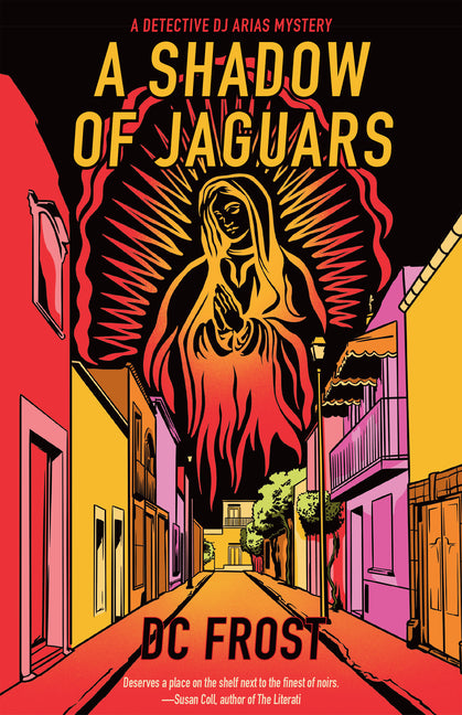 Paperback copy of "A Shadow of Jaguars" by Canis Major Books, showing the book cover featuring jaguar imagery.