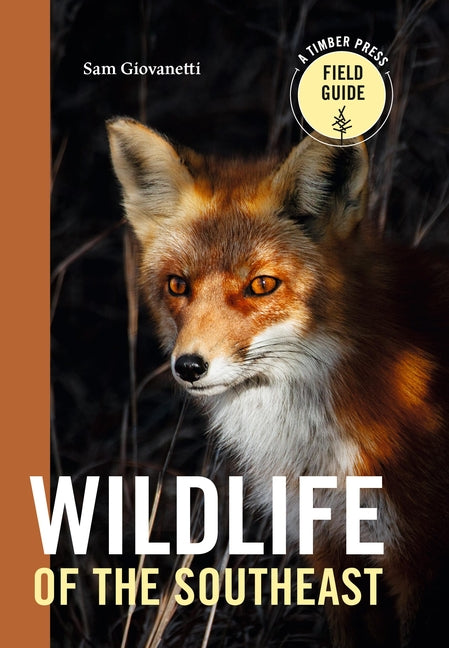 Paperback wildlife field guide by Timber Press featuring Southeast American animals and plants, with colorful illustrations and detailed info.