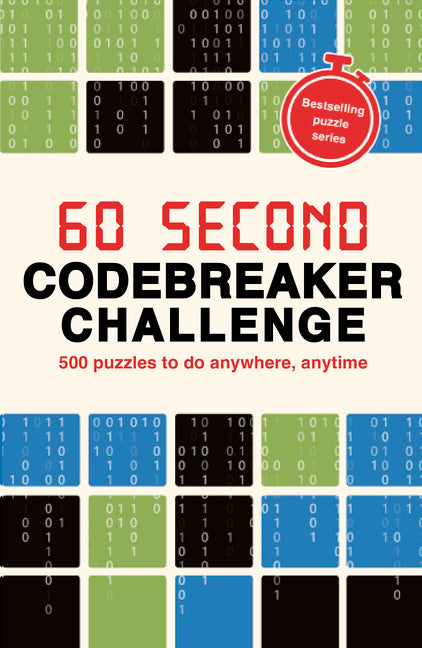Paperback book titled "60 Second Codebreaker Challenge" by Ivy Press featuring over 200 puzzles for mental exercise.