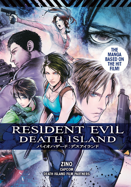 Paperback of Resident Evil: Death Island Vol. 1 manga by Titan Manga featuring cover art with characters and title text.