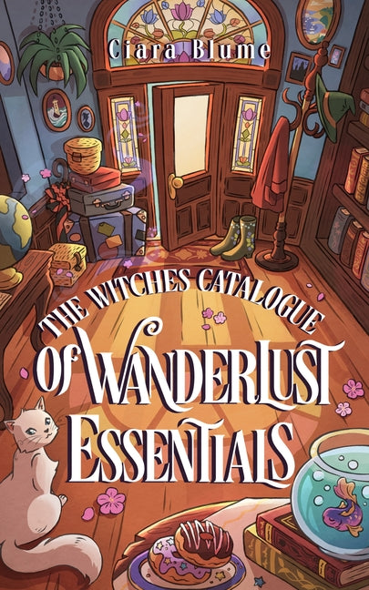 Paperback of "The Witches Catalogue of Wanderlust Essentials" by Storm Publishing, featuring a cozy fantasy with romantic hints.