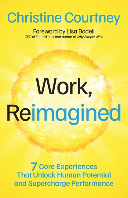 Paperback book titled "Work, Reimagined" by GFB, featuring a clean cover design with bold typography and a professional appearance.