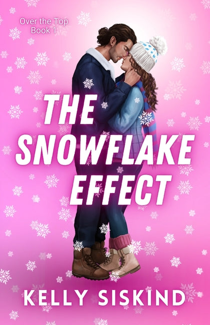 Paperback copy of "The Snowflake Effect," a spicy enemies-to-lovers romance novel by CD Books, featuring a snowflake-themed cover.