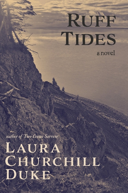 Paperback book titled "Ruff Tides" by Moose House Publications, featuring a cover with ocean and dog illustrations.
