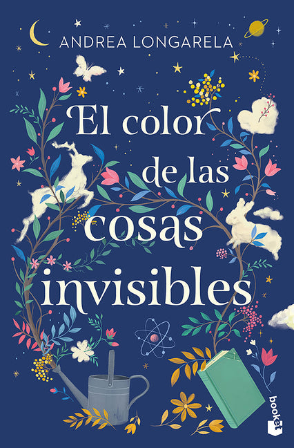 Paperback of "El Color de Las Cosas Invisibles" by Planeta Publishing, featuring the book cover with colorful abstract artwork.