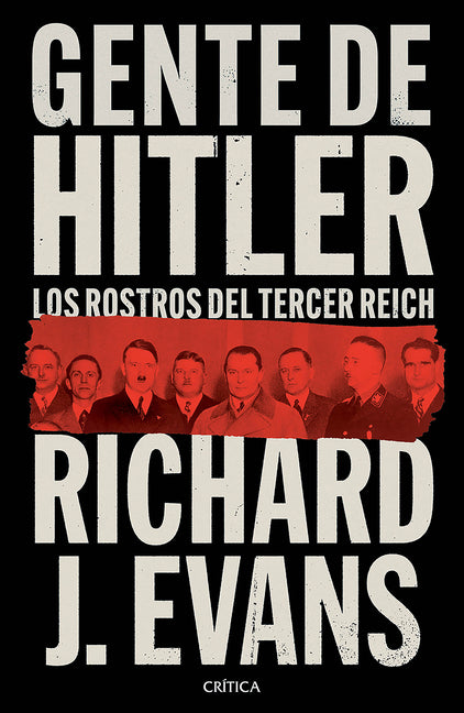 Paperback book titled "Gente de Hitler" by Planeta Publishing, showing the cover with historical images of Third Reich figures.