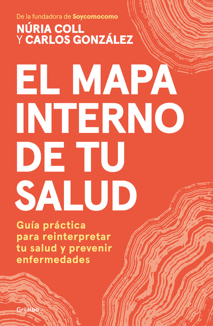 Paperback book titled "El Mapa Interno de Tu Salud" by Grijalbo, featuring a cover with colorful abstract graphics.