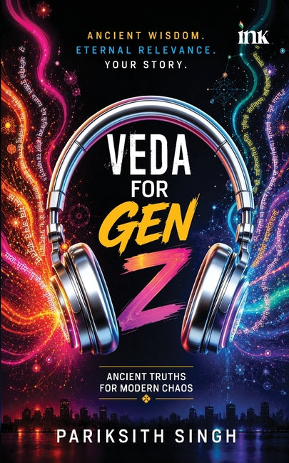 Paperback book titled Veda for Gen Z by OCCAM, featuring a colorful cover with modern design elements.