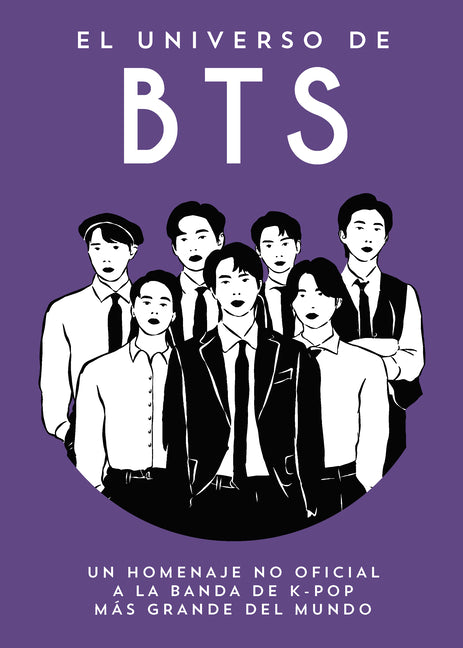 Paperback book titled "El Universo de BTS" Spanish edition by Reverte Management International, featuring BTS-themed cover art.