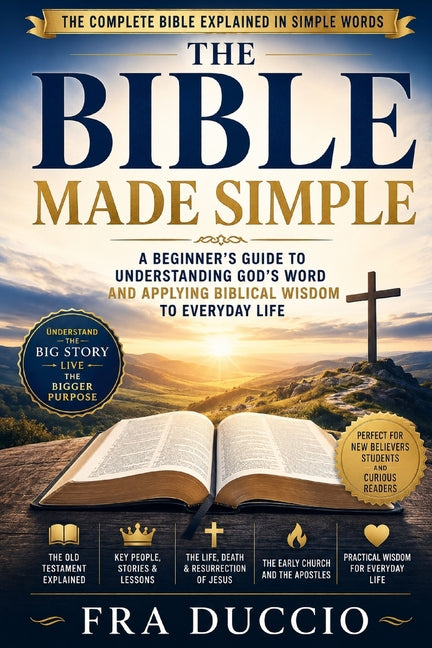 Paperback copy of "The Bible Made Simple" by Independently Published, featuring the book cover with title and subtitle.