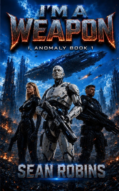 Paperback of "I'm a Weapon: A Combat Robot Military Sci-Fi Adventure" by Independently Published, featuring a futuristic robot cover.