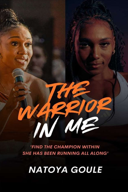 Paperback book titled "The Warrior In Me: From Coffee Grove to the Olympic Games" by Independently Published, with cover art visible.