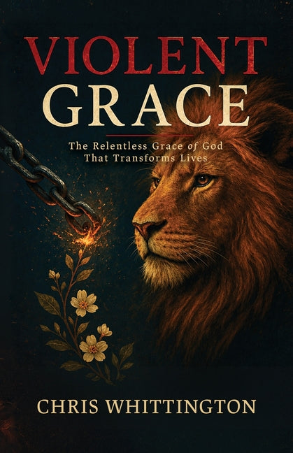 Paperback book titled "Violent Grace" by Independently Published, featuring a cover with bold typography and spiritual imagery.