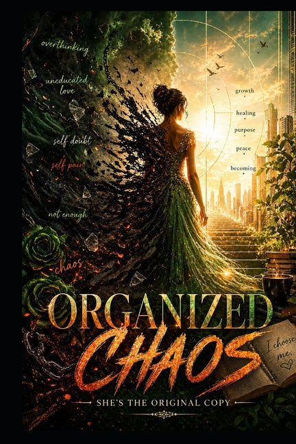 Paperback copy of "She's the Original" by Organized Chaos, an independently published book with a colorful cover.