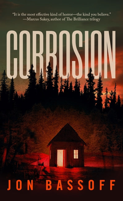 Paperback book titled "Corrosion" by Blackstone Publishing, featuring a dark, atmospheric cover design.