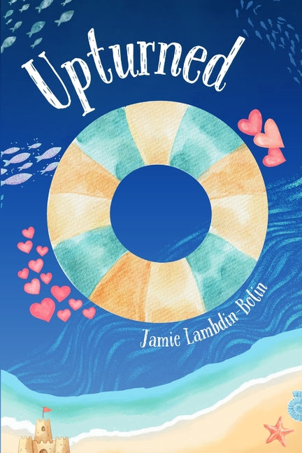 Upturned paperback novel by Jamie Lambdin featuring a visually striking cover design and open pages.