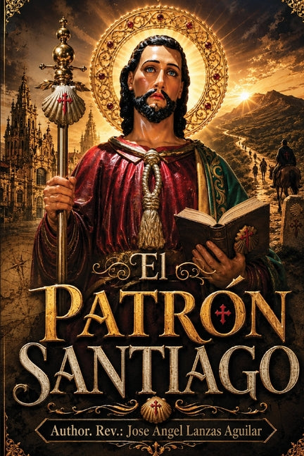 Paperback of El Patrón Santiago by Pbro. LIC. Jose Angel Lanzas Aguilar, featuring the book's cover design and title.