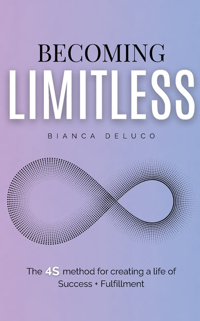 Paperback book titled "Becoming Limitless" by Bianca Deluco, featuring a colorful cover with inspiring design elements.