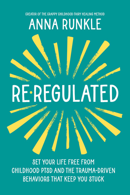 Paperback copy of "Re-Regulated" by Hay House LLC, showing the book cover with title and author details.