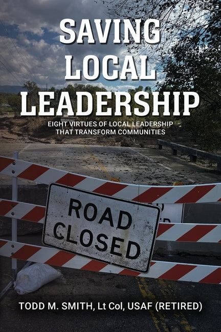 Paperback book titled "Saving Local Leadership" by Palmetto Publishing, featuring a cover design with community-themed imagery.