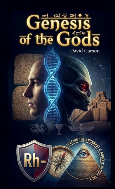 Paperback copy of "The Genesis of the Gods" by Research Division Bonkers, showing the front cover with artwork and title.