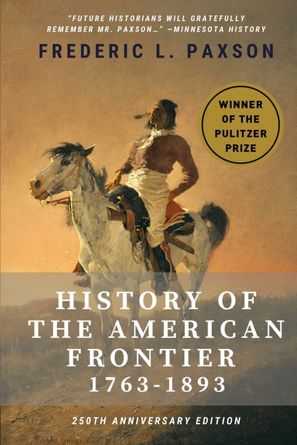 Paperback book titled "History of the American Frontier 1763-1893" by Lmq Publishing LLC, featuring historical illustrations on the cover.