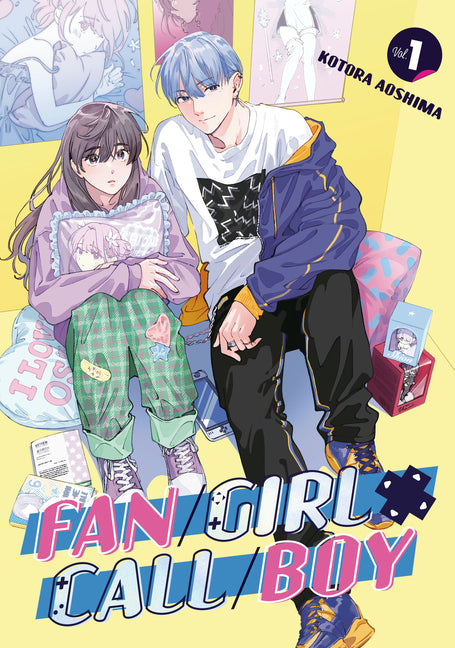 Paperback manga titled Fan/Girl X Call/Boy 1 by Kodansha Comics, featuring colorful cover art with characters.