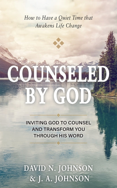 Paperback book titled "Counseled by God" by Aneko Press, featuring a cover with spiritual imagery and inviting design.