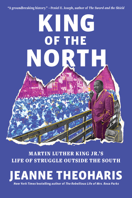 Paperback book titled "King of the North" by New Press, featuring Martin Luther King Jr. on the cover.